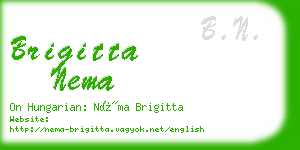 brigitta nema business card